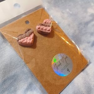 Cable Knit Sweater Earrings